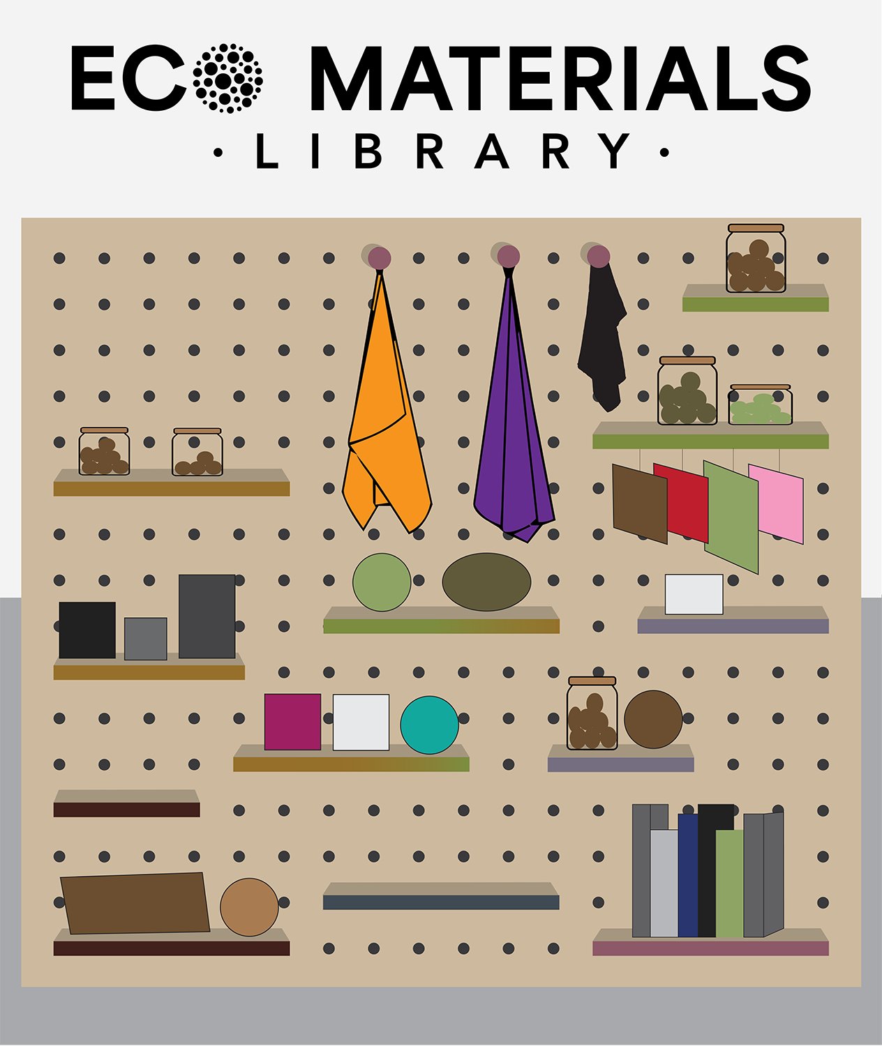 Eco Materials Library display mockup