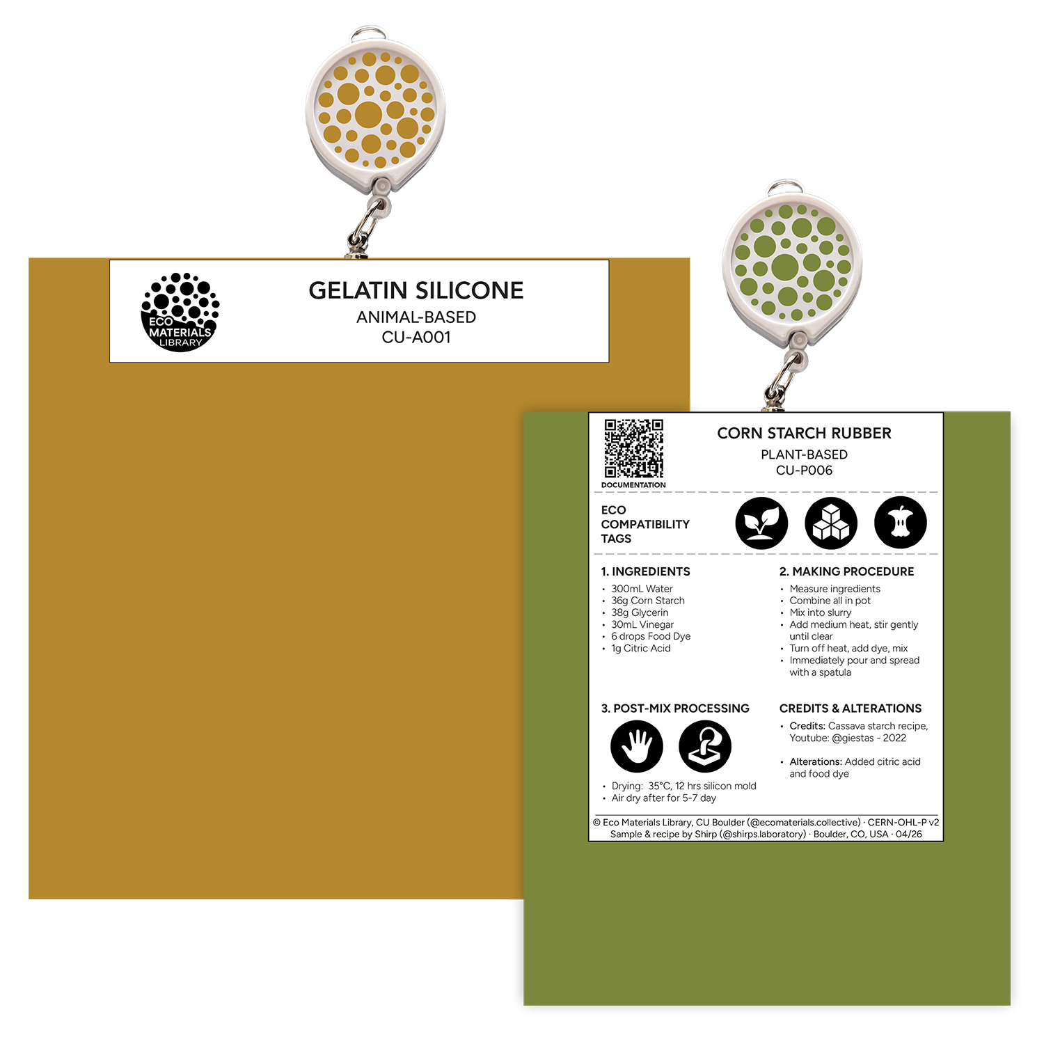 Eco Materials Library label mockup
