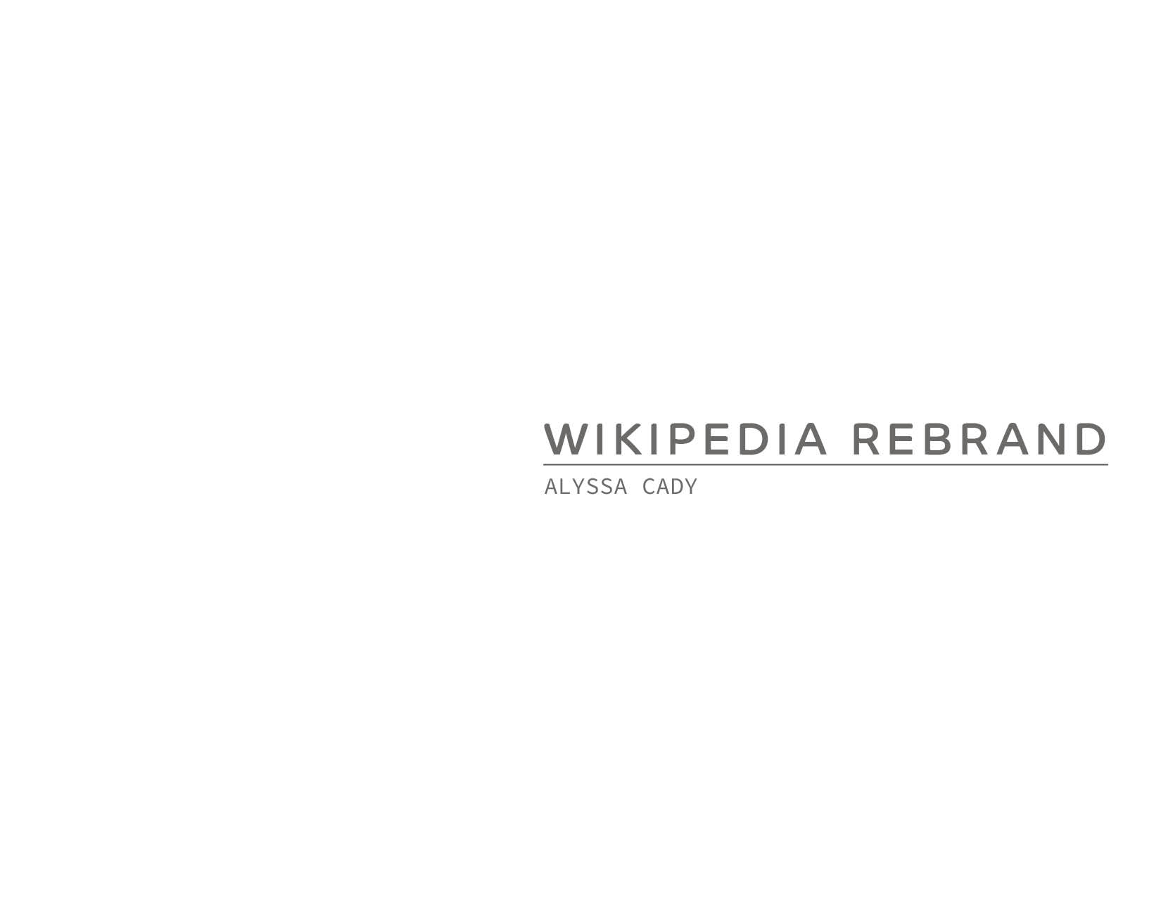 wikipedia rebrand